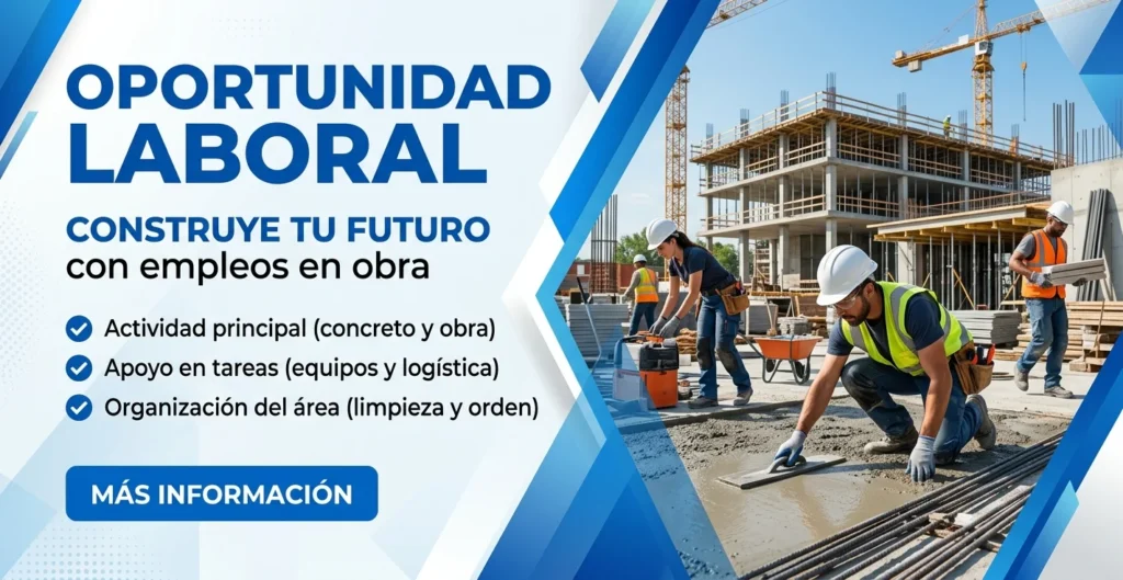 Construye tu futuro con empleos en obra